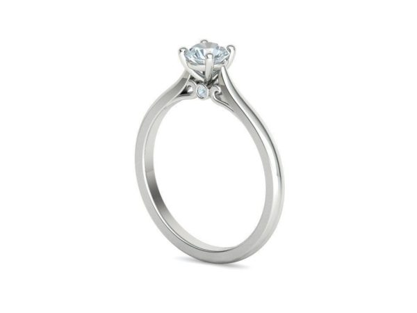 Ring Solitaire with Diamond