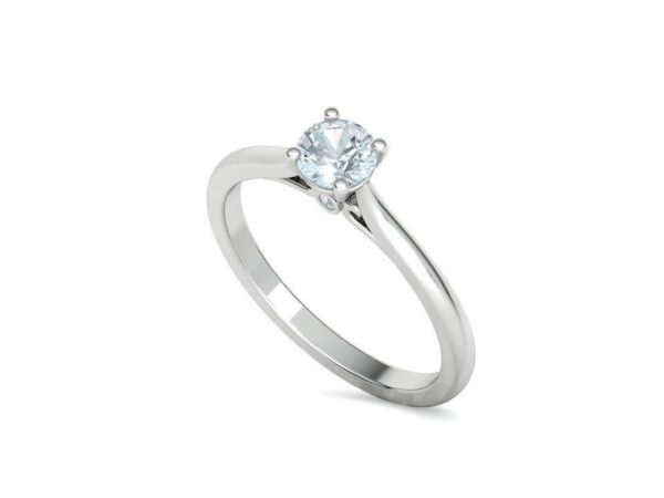 Ring Solitaire with Diamond