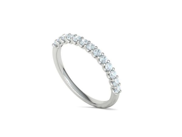 Ring Rows with Diamonds