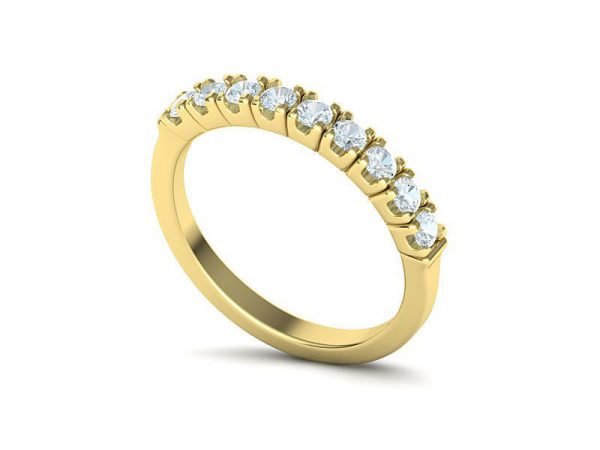 Ring Rows with Diamonds