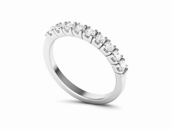 Ring Rows with Diamonds