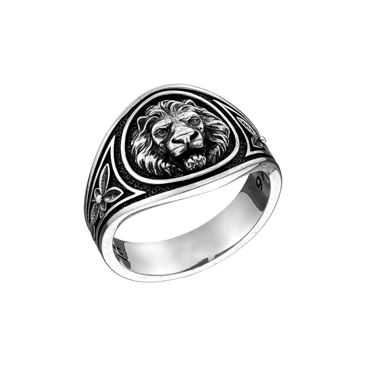 Silver Ring with Lion